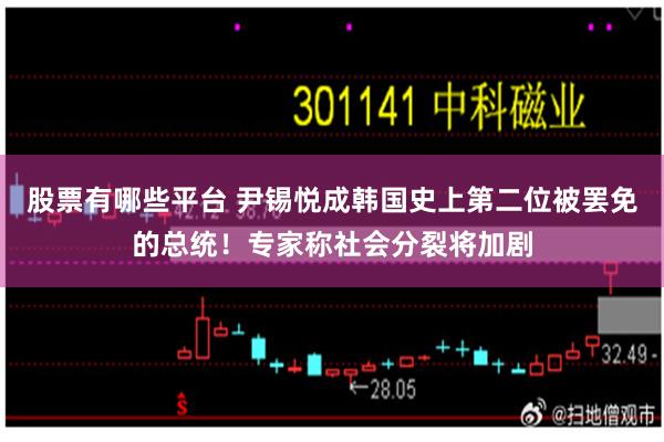 股票有哪些平台 尹锡悦成韩国史上第二位被罢免的总统！专家称社会分裂将加剧
