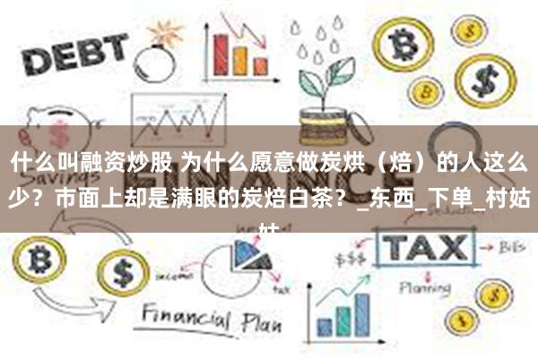 什么叫融资炒股 为什么愿意做炭烘（焙）的人这么少？市面上却是满眼的炭焙白茶？_东西_下单_村姑